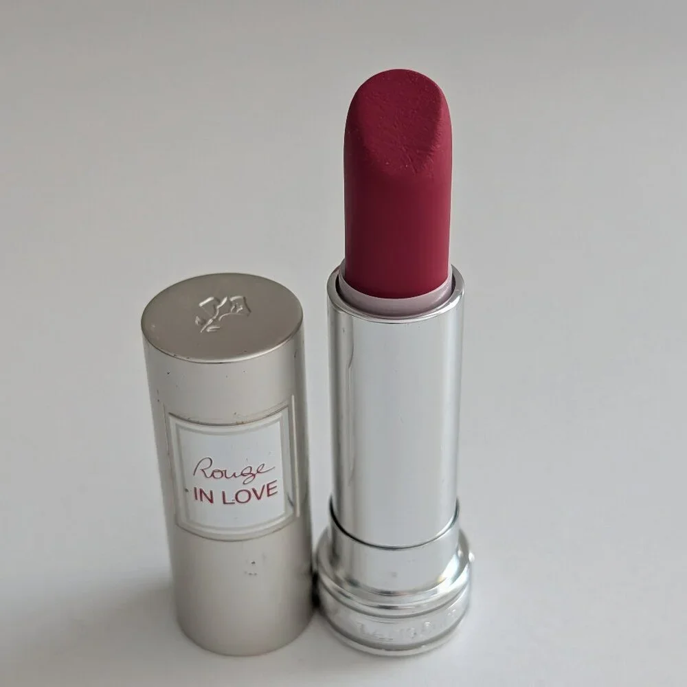 Lancome Rouge In Love Lipstick #383N Midnight Crush Cream 3.4 g HTF Preowned